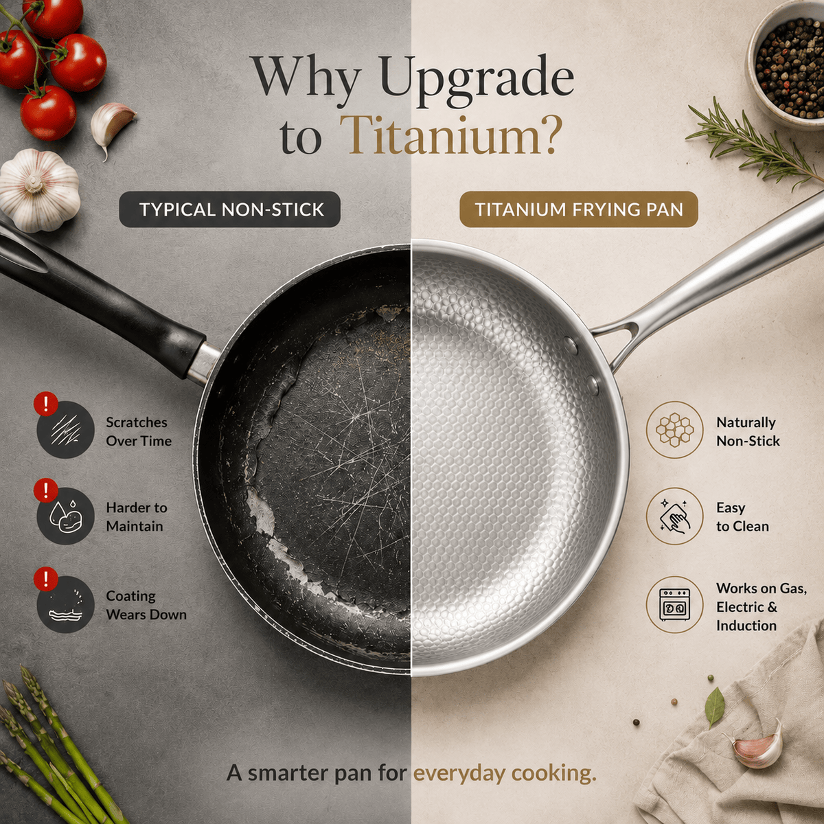 Why upgrade to titanium cookware